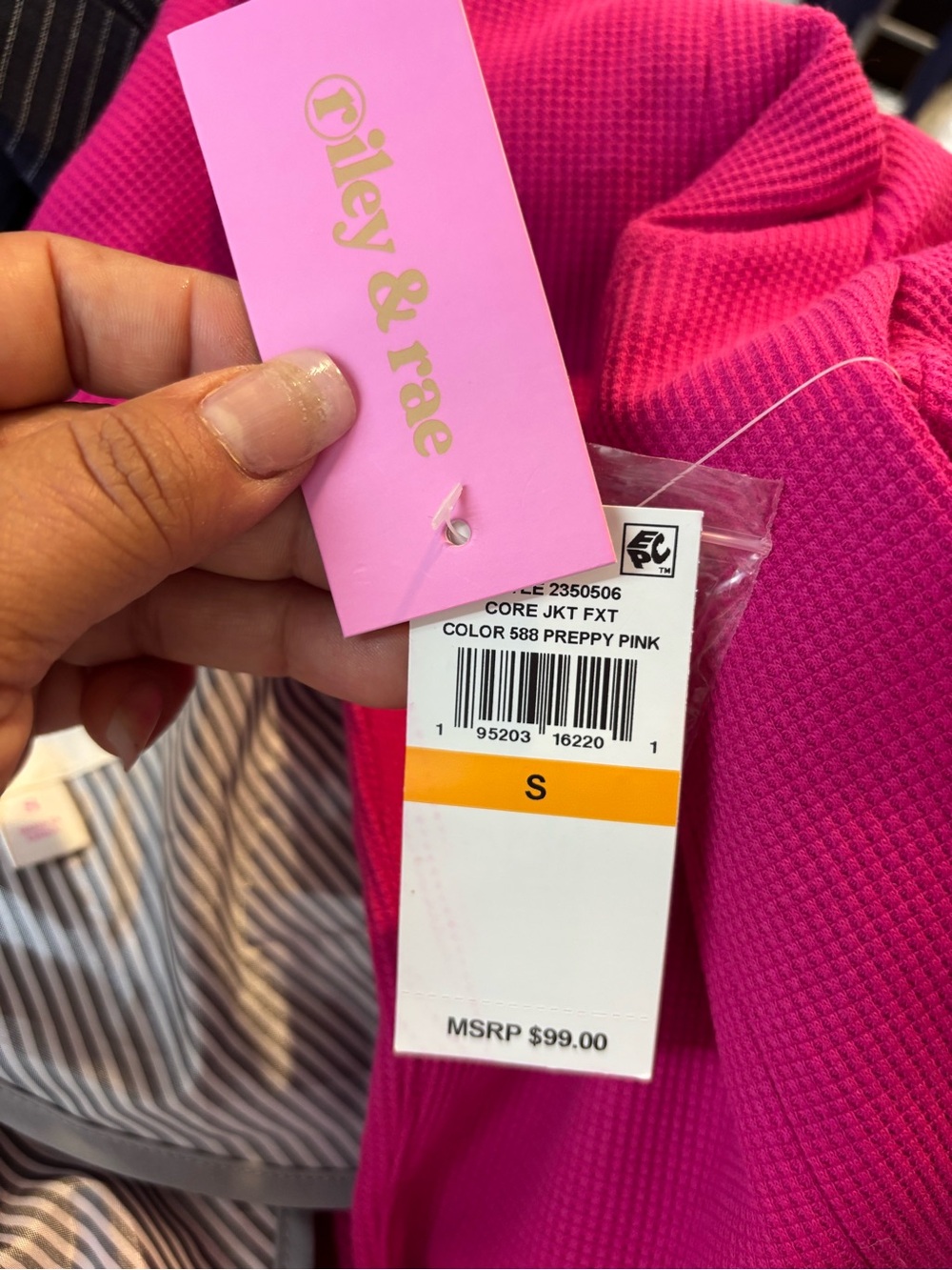 Riley & Rae Hot Pink Single-Button Blazer - Picture 6 of 7
